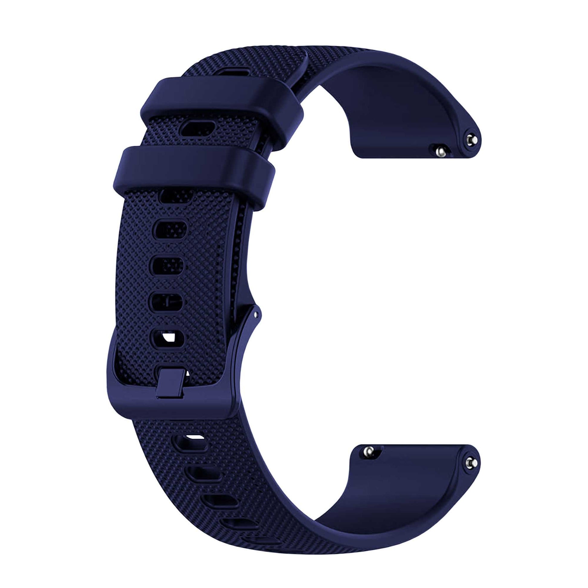 Correa Reloj de Silicona Color Azul de 22mm, Repuesto para Reloj Inteligente y Tradicional Universal, Liberación