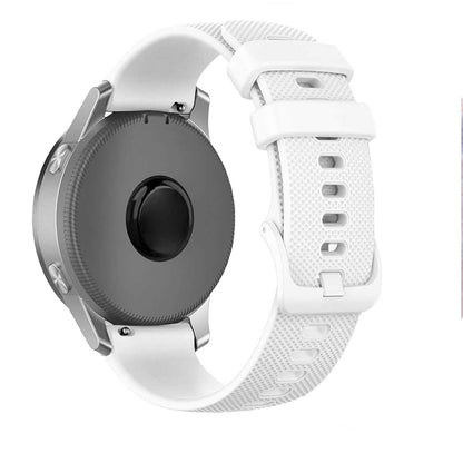 Correa Reloj de Silicona Color Blanco de 22mm, Repuesto para Reloj Inteligente y Tradicional Universal, Liberación
