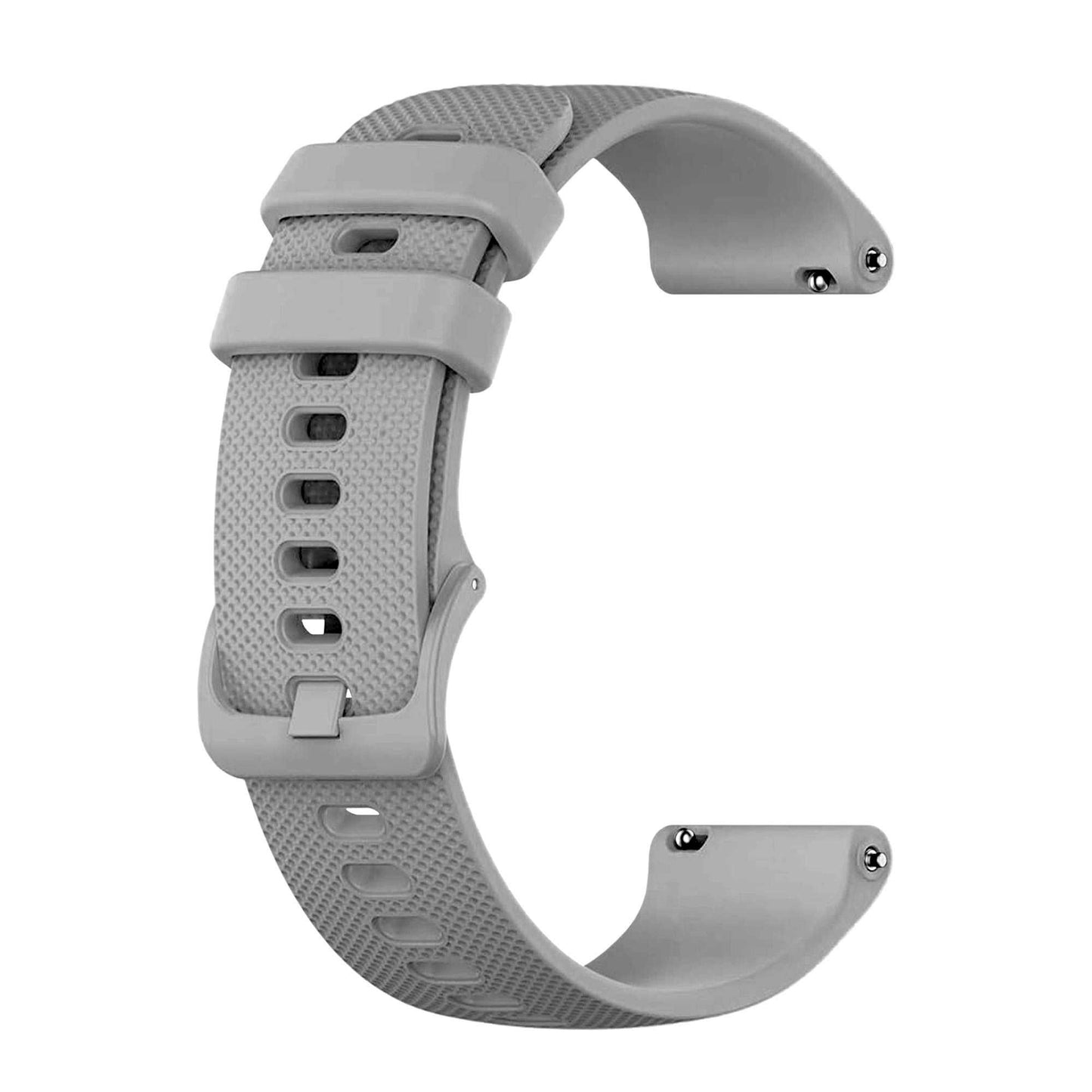 Correa Reloj de Silicona Color Gris de 22mm, Repuesto para Reloj Inteligente y Tradicional Universal, Liberación