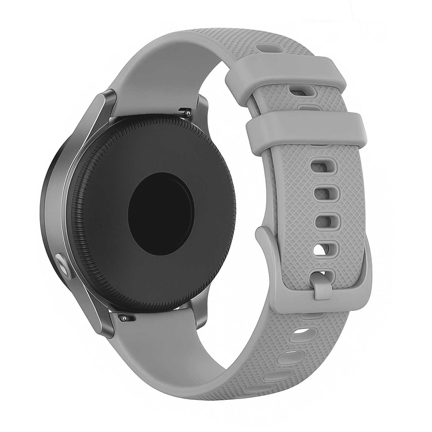 Correa Reloj de Silicona Color Gris de 22mm, Repuesto para Reloj Inteligente y Tradicional Universal, Liberación