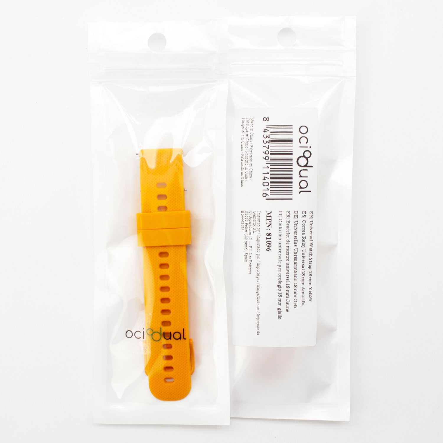 OcioDual Correa Reloj 18mm, Correa Smartwatch, Liberación Rápida, Correas Reloj Inteligente, Recambios para Relojes Inteligentes