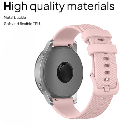Correa Reloj de Silicona Color Rosa de 18mm, Repuesto para Reloj Inteligente y Tradicional Universal, Liberación
