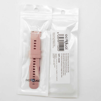 Correa Reloj de Silicona Color Rosa de 18mm, Repuesto para Reloj Inteligente y Tradicional Universal, Liberación