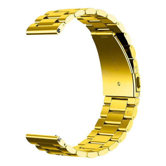 Correa Metálica para Reloj de Liberación Rápida, Pulsera Reloj de Acero Inoxidable de Color Oro, Medida: 24mm