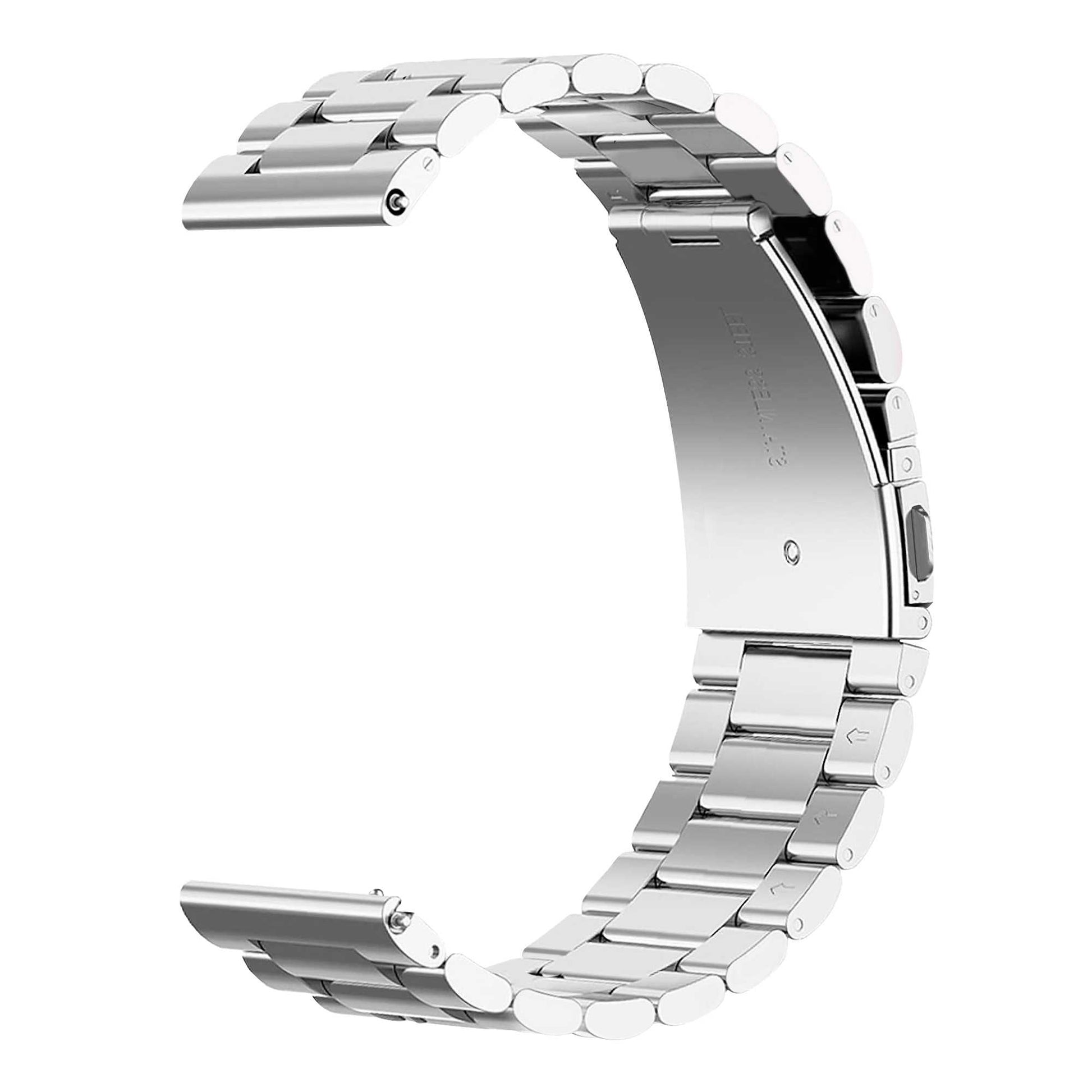 Correa Metálica para Reloj de Liberación Rápida, Pulsera Reloj de Acero Inoxidable de Color Plata, Medida: 22mm