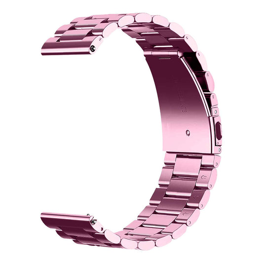Correa Metálica para Reloj de Liberación Rápida, Pulsera Reloj de Acero Inoxidable de Color Rosa, Medida: 22 mm