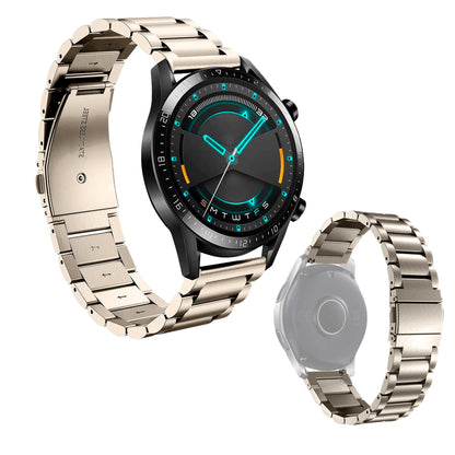 Correa Reloj Correa Metálica Acero Inoxidable Color Oro Blanco 22mm Correa Reloj Inteligente Reloj Hombre Smartwatch Mujer