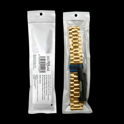 Correa Metálica para Reloj de Liberación Rápida, Pulsera Reloj de Acero Inoxidable de Color Oro, Medida: 20mm