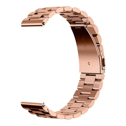 Correa Metálica para Reloj de Liberación Rápida, Pulsera Reloj de Acero Inoxidable de Color Rosa Oro, Medida: 18mm