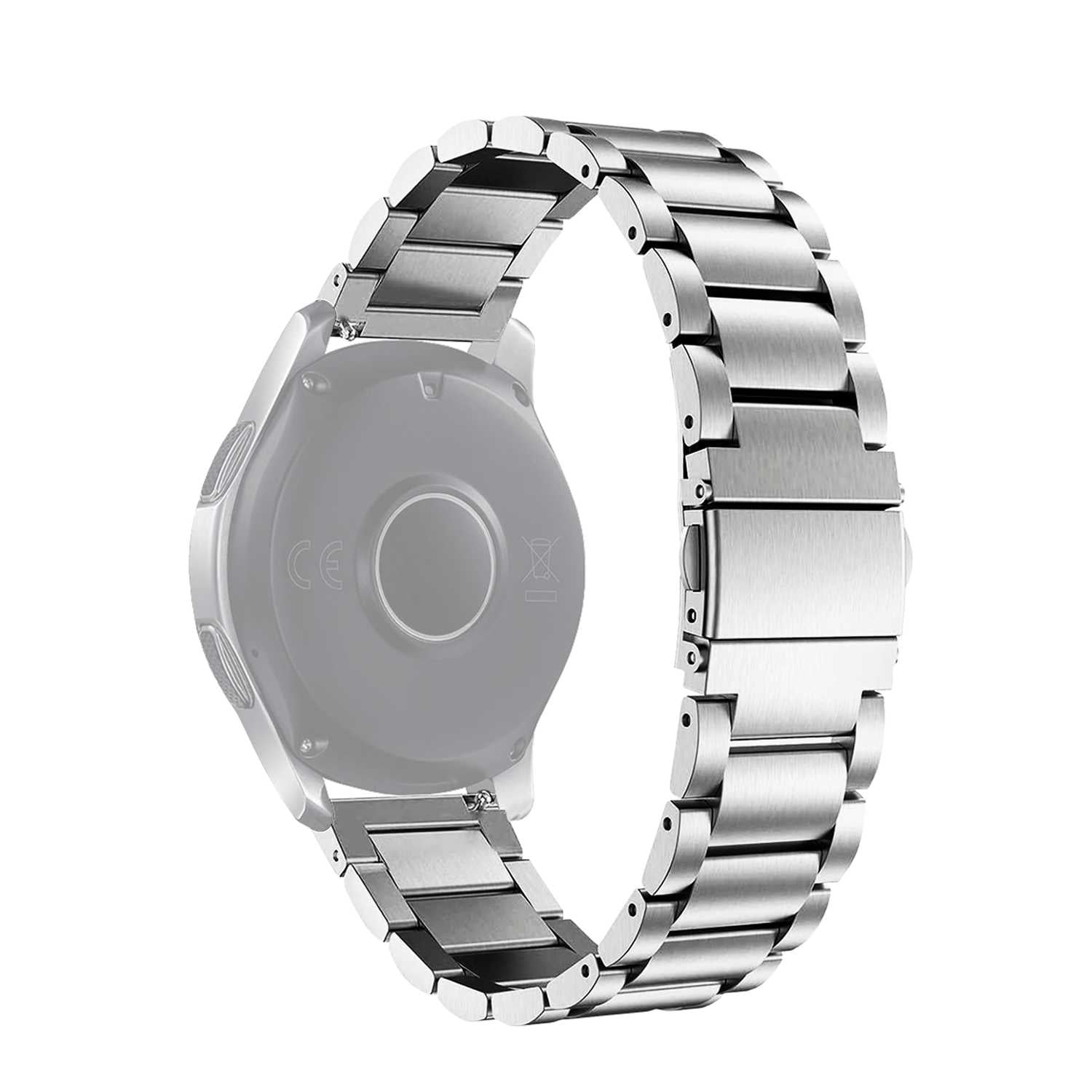 Correa Reloj Correa Metálica Acero Inoxidable Color Plata 16mm Correa Reloj Inteligente Reloj Hombre Smartwatch Mujer