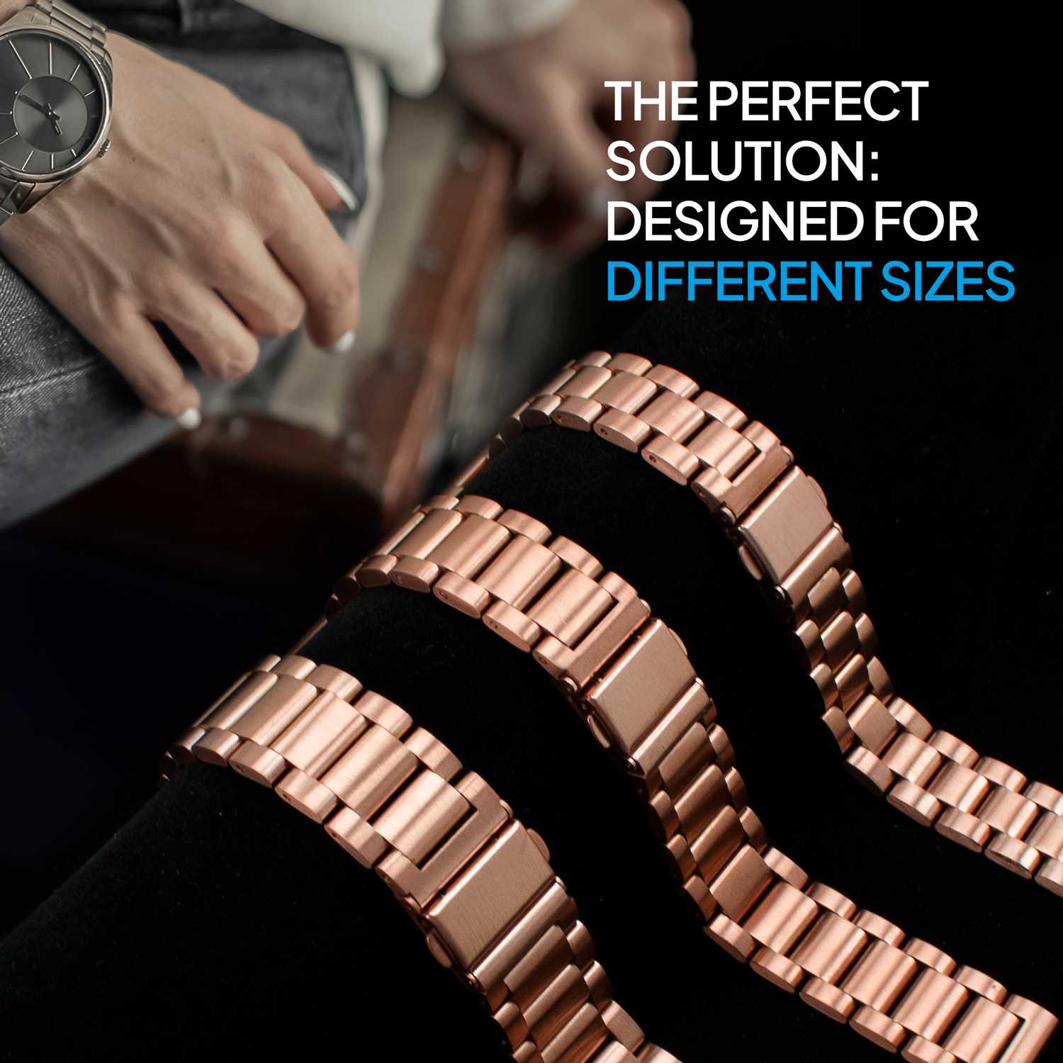 Correa Reloj Correa Metálica Acero Inoxidable Color Rosa Oro 14mm Correa Reloj Inteligente Reloj Hombre Smartwatch Mujer