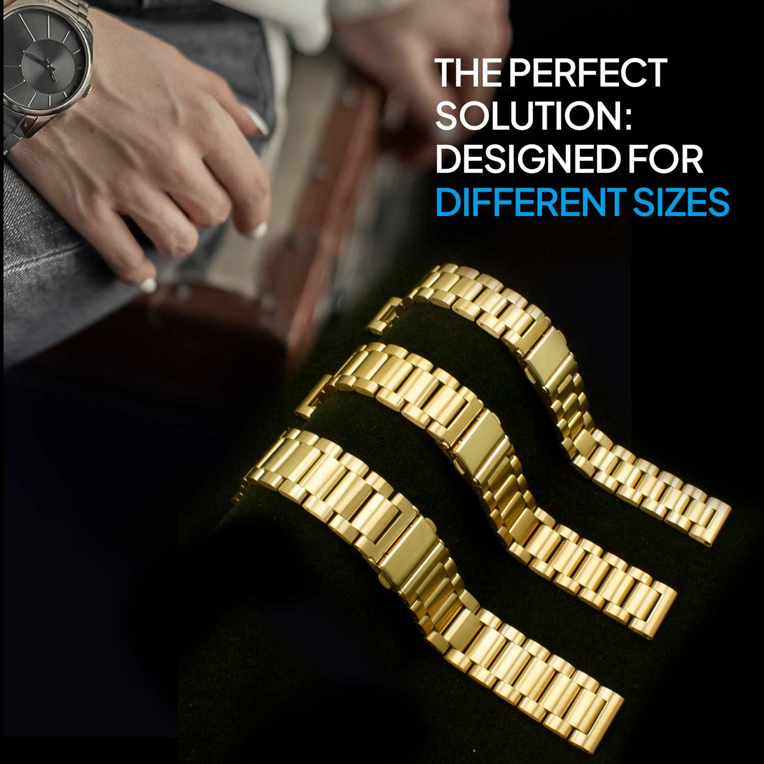 Correa Reloj Correa Metálica Acero Inoxidable Color Oro 14mm Correa Reloj Inteligente Reloj Hombre Smartwatch Mujer