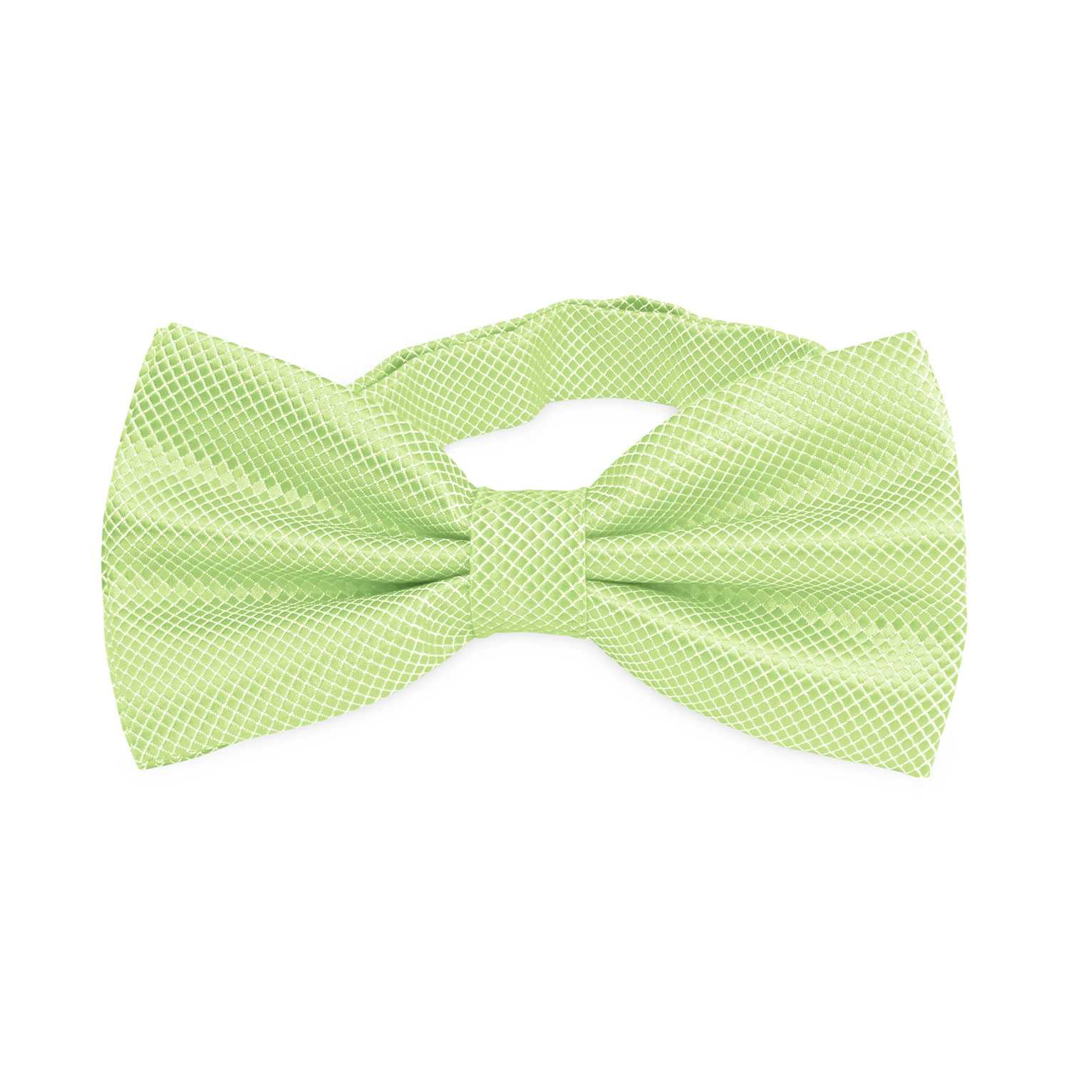 Pajarita Elegante a Cuadros para Hombre de color Verde Diseño Unicolor con Cierre de Gancho Clip Ajustable, 12cm x 6cm, Celebraciones, Fiestas, Trabajo, Bodas y Eventos