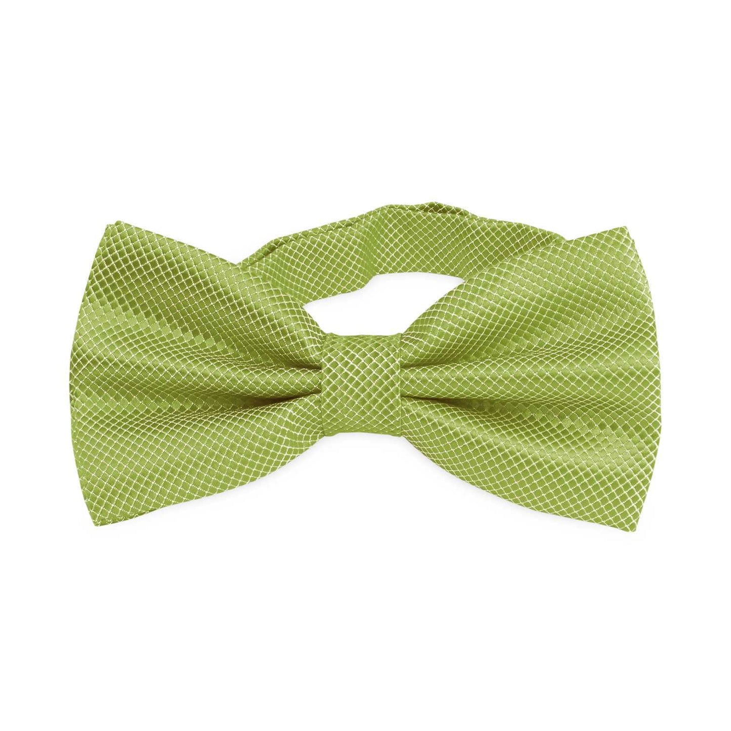 Pajarita Elegante a Cuadros para Hombre de color Verde Oliva Diseño Unicolor con Cierre de Gancho Clip Ajustable, 12cm x 6cm, Celebraciones, Fiestas, Trabajo, Bodas y Eventos