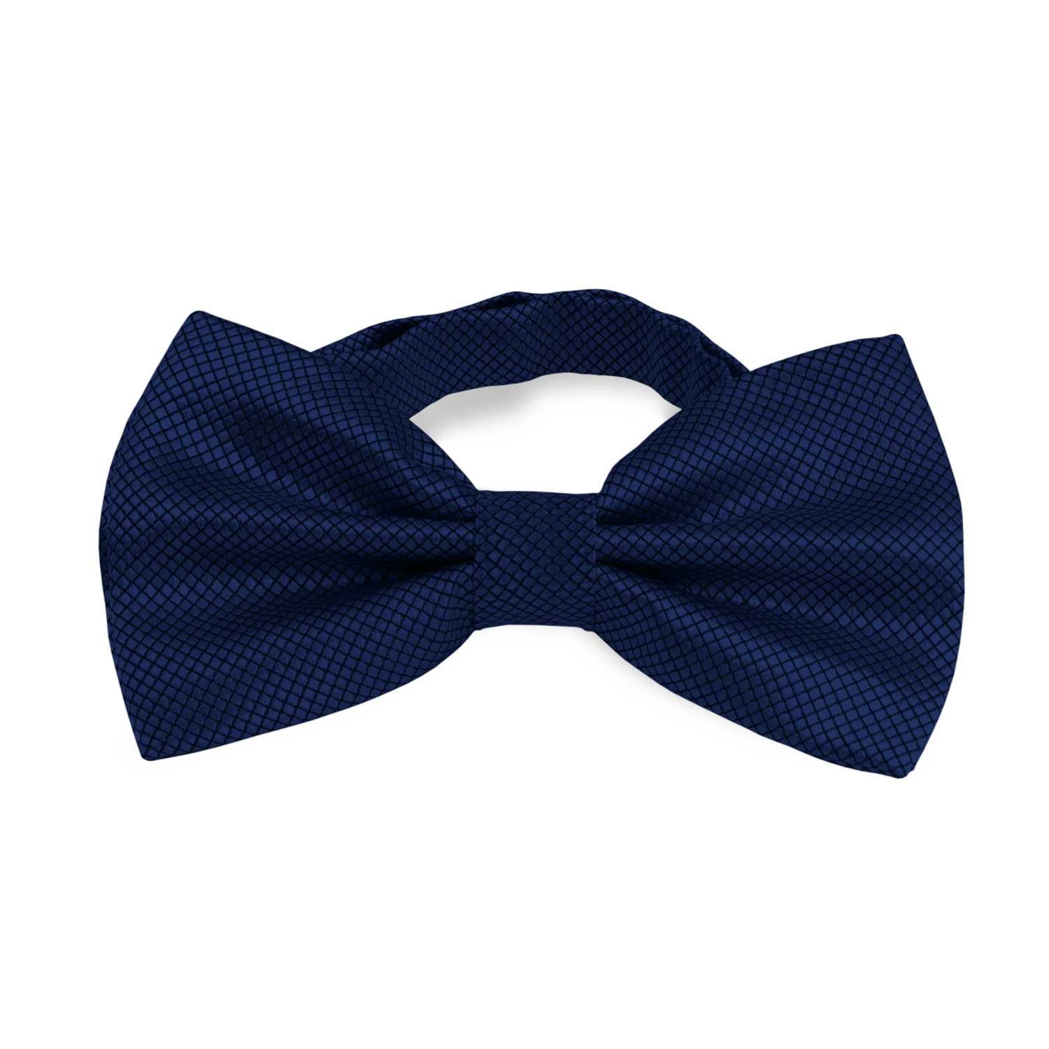 Pajarita Elegante a Cuadros para Hombre de color Azul Oscuro Diseño Unicolor con Cierre de Gancho Clip Ajustable, 12cm x 6cm, Celebraciones, Fiestas, Trabajo, Bodas y Eventos