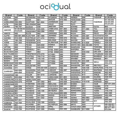 Mando Universal para Aire Acondicionado, 1000 Modelos Compatibles en 1 Mando , A/C Control Remoto Universal LCD Digital