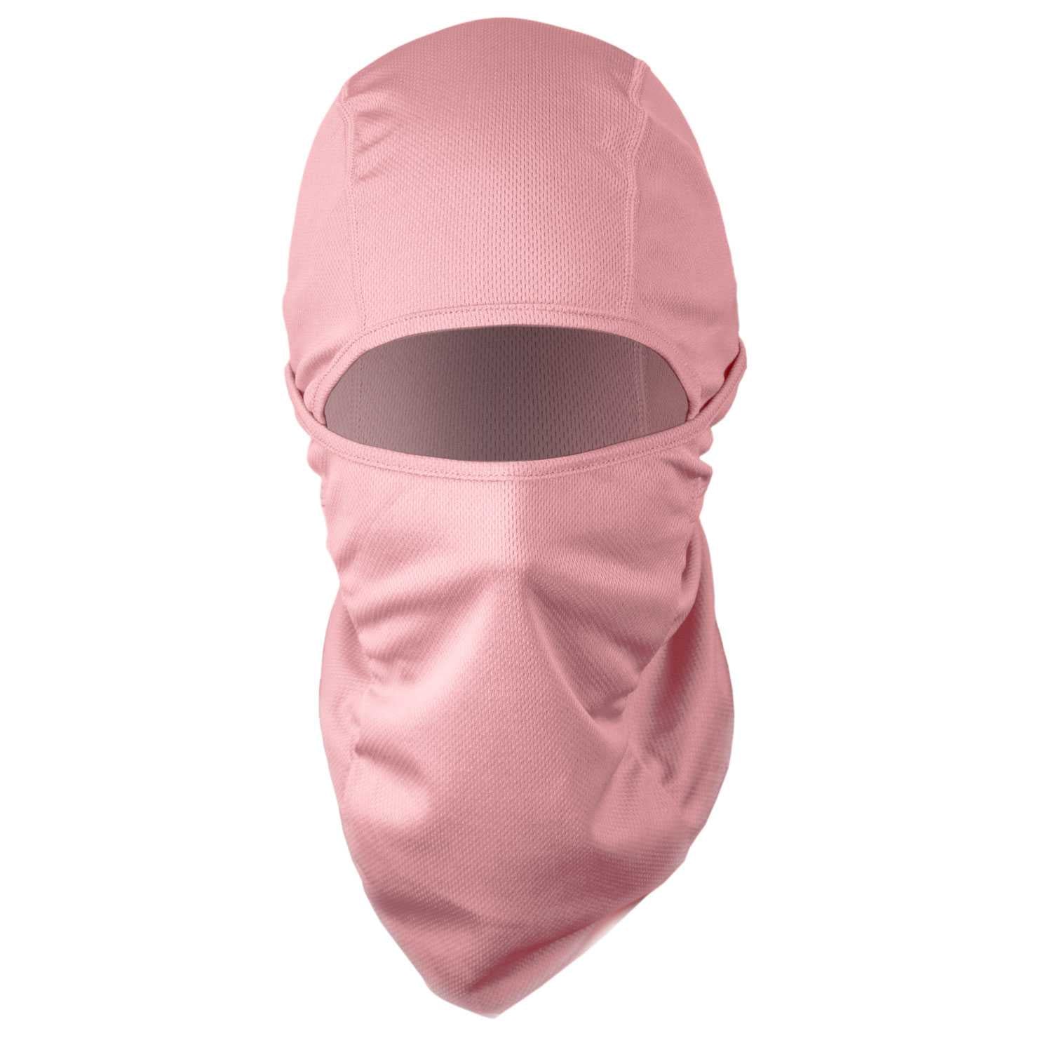 Máscara Pasamontañas 6 en 1 color Rosa Claro para Motocicleta, Ciclismo, Esquí, Senderismo, Máscara, Braga, Gorro