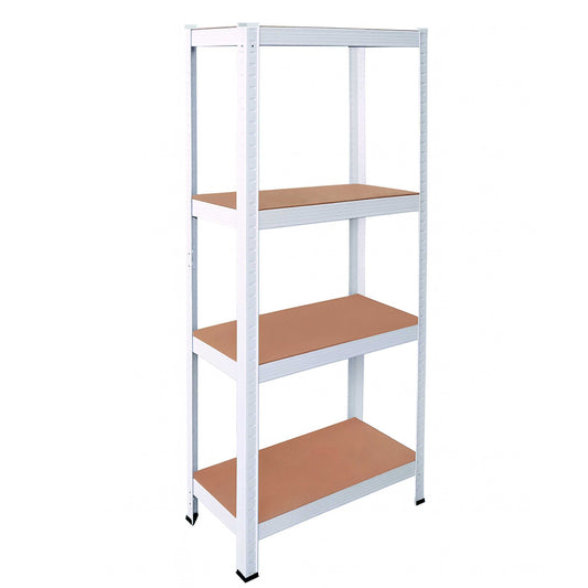 OcioDual Estanteria Metalica Blanca Tiny, Estanteria Almacenaje Trastero, 150x60x30cm, Estante Cocina, Estanterias Almacenaje