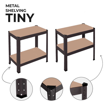 Estanteria Metalica Tiny Gris, Estante Ideal para Hogar, Estanterias Trastero, Muebles, Oficina, Estanterias Almacenaje
