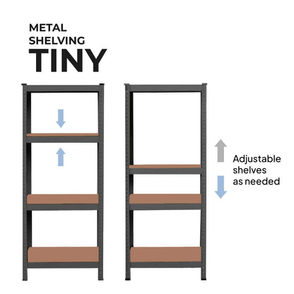 Estanteria Metalica Tiny Gris, Estante Ideal para Hogar, Estanterias Trastero, Muebles, Oficina, Estanterias Almacenaje