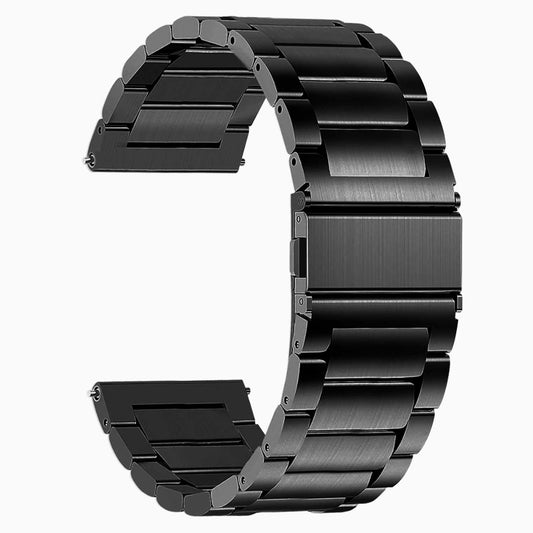 Correa Reloj Correa Metálica Acero Inoxidable Color Negro 24mm Correa Reloj Inteligente Reloj Hombre Smartwatch Mujer