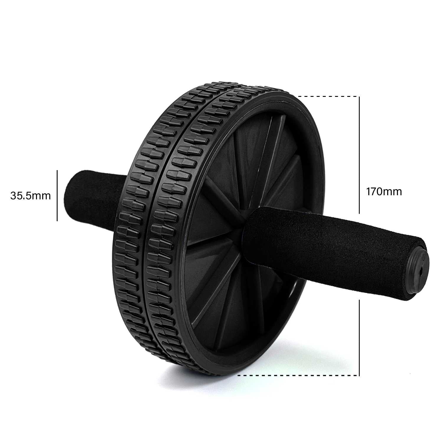 OcioDual Rueda Abdominal, Rodillo Abdominales, Rueda Abdominales con Mango, Ejercicio en Casa, Gym en Casa, Core, Flexibilidad y