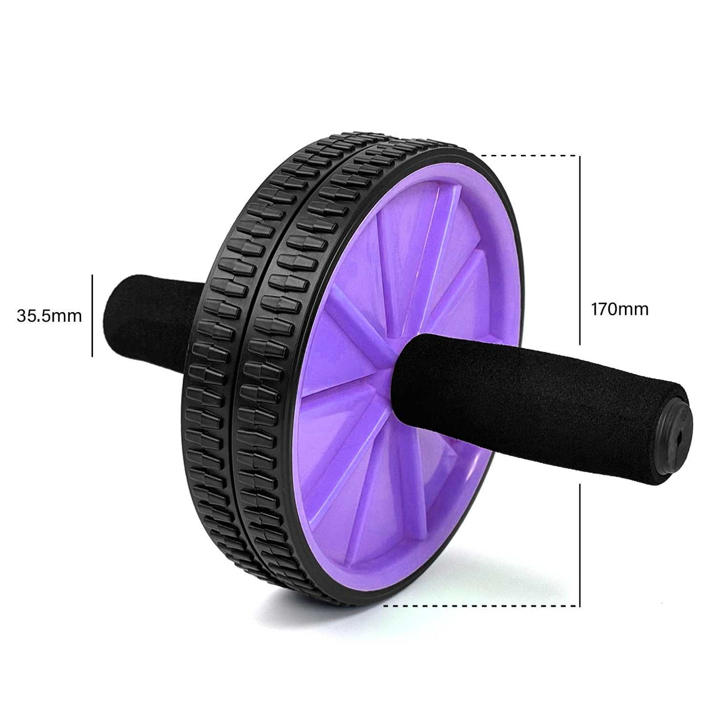 OcioDual Rueda Abdominal, Rodillo Abdominales, Rueda Abdominales con Mango, Ejercicio en Casa, Gym en Casa, Core, Flexibilidad y