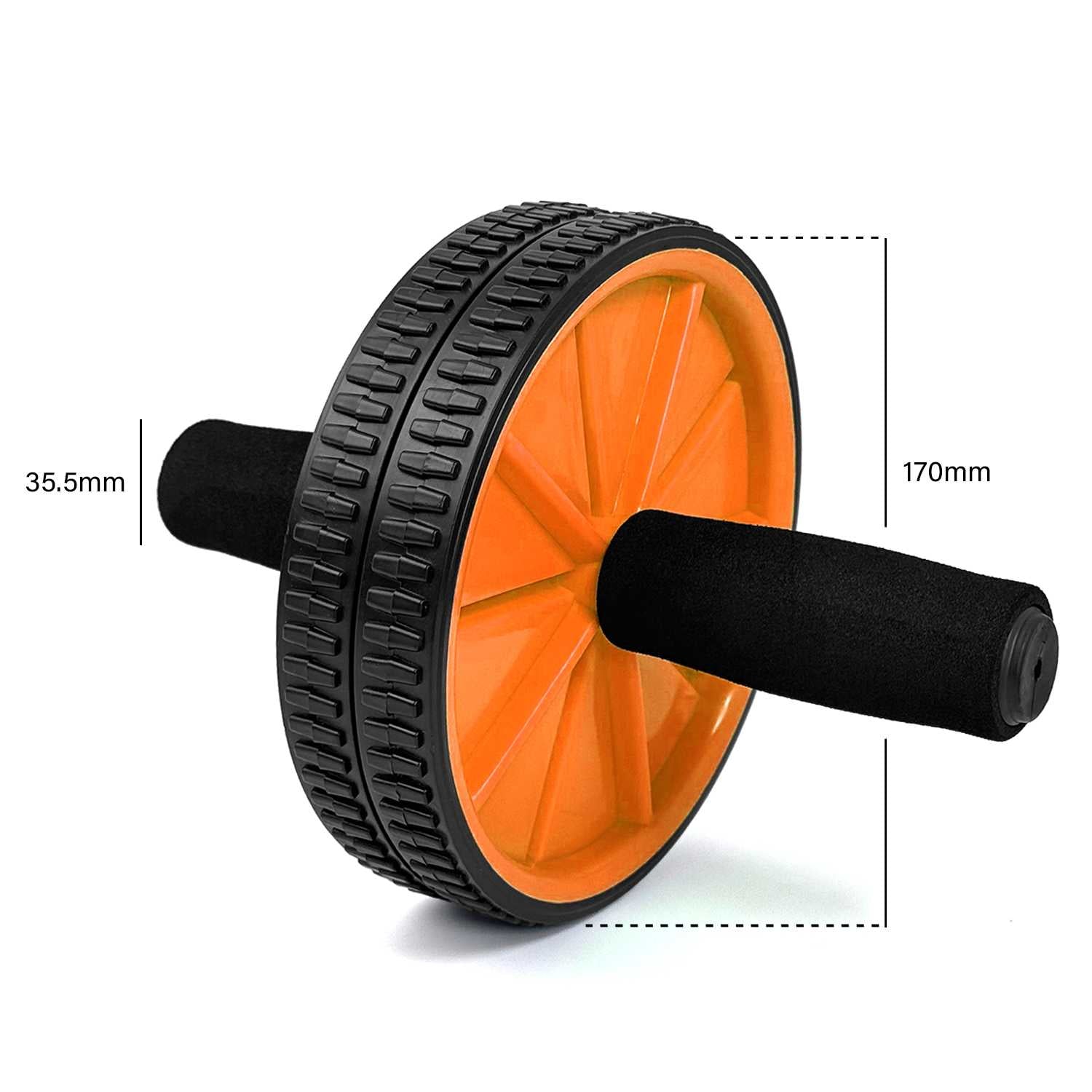 OcioDual Rueda Abdominal, Rodillo Abdominales, Rueda Abdominales con Mango, Ejercicio en Casa, Gym en Casa, Core, Flexibilidad y