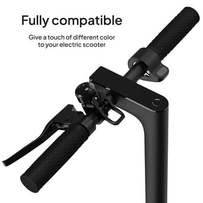 2x Empuñaduras de Goma para Manillar Patinete Eléctrico, Negro, Compatible con Xiaomi 1S / M365 / Essential / Pro / Pro 2
