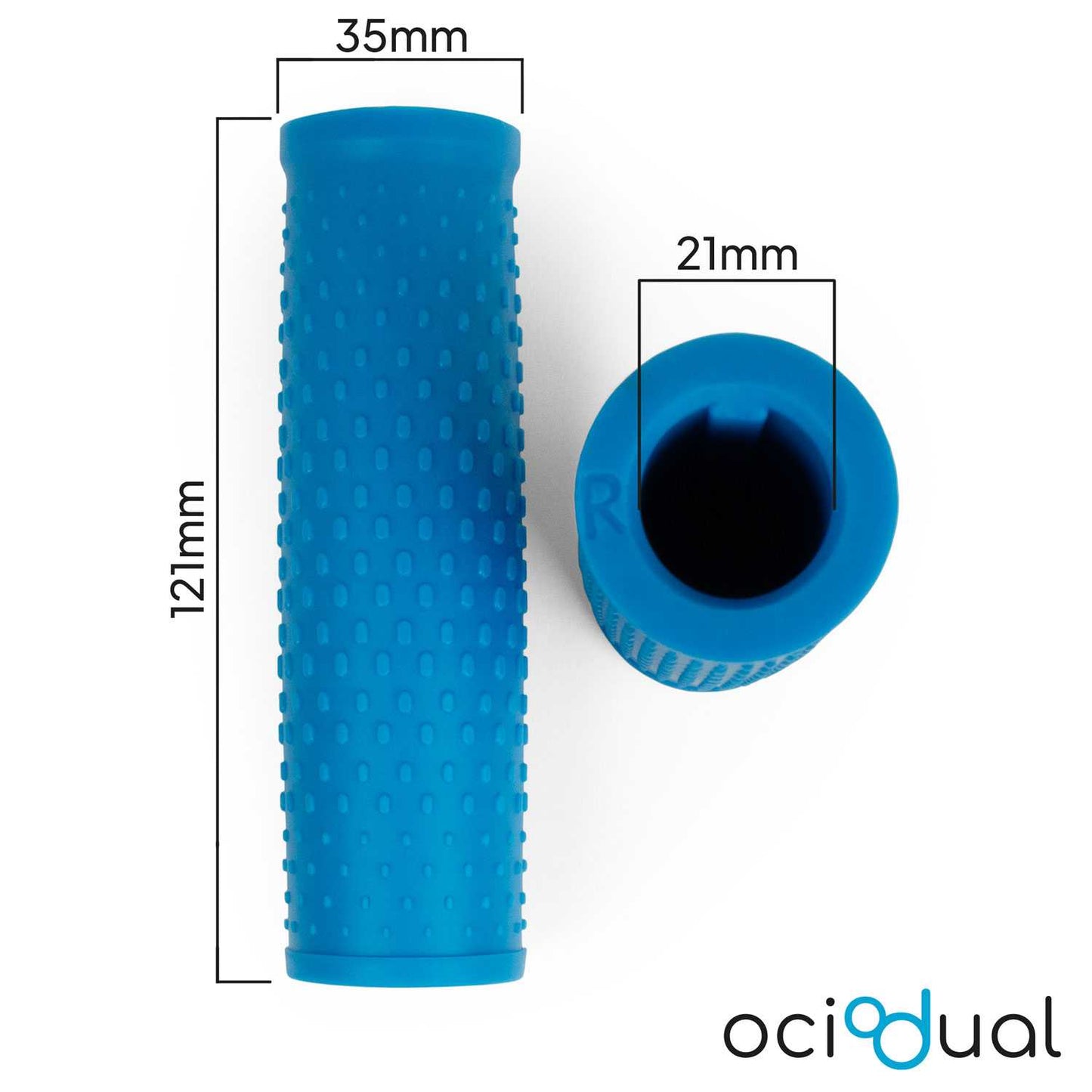 2x Empuñaduras de Goma para Manillar Patinete Eléctrico, Azul, Compatible con Xiaomi 1S / M365 / Essential / Pro / Pro 2