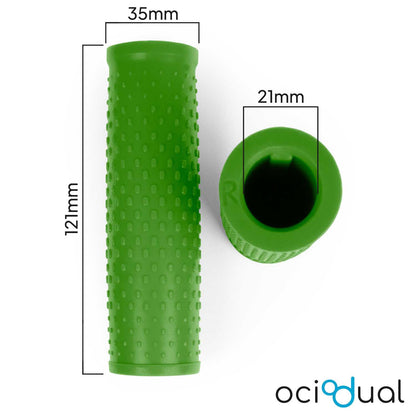 2x Empuñaduras de Goma para Manillar Patinete Eléctrico, Verde, Compatible con Xiaomi 1S / M365 / Essential / Pro / Pro 2