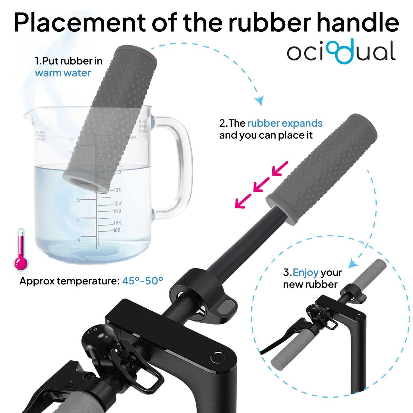 2x Empuñaduras de Goma para Manillar Patinete Eléctrico, Verde, Compatible con Xiaomi 1S / M365 / Essential / Pro / Pro 2