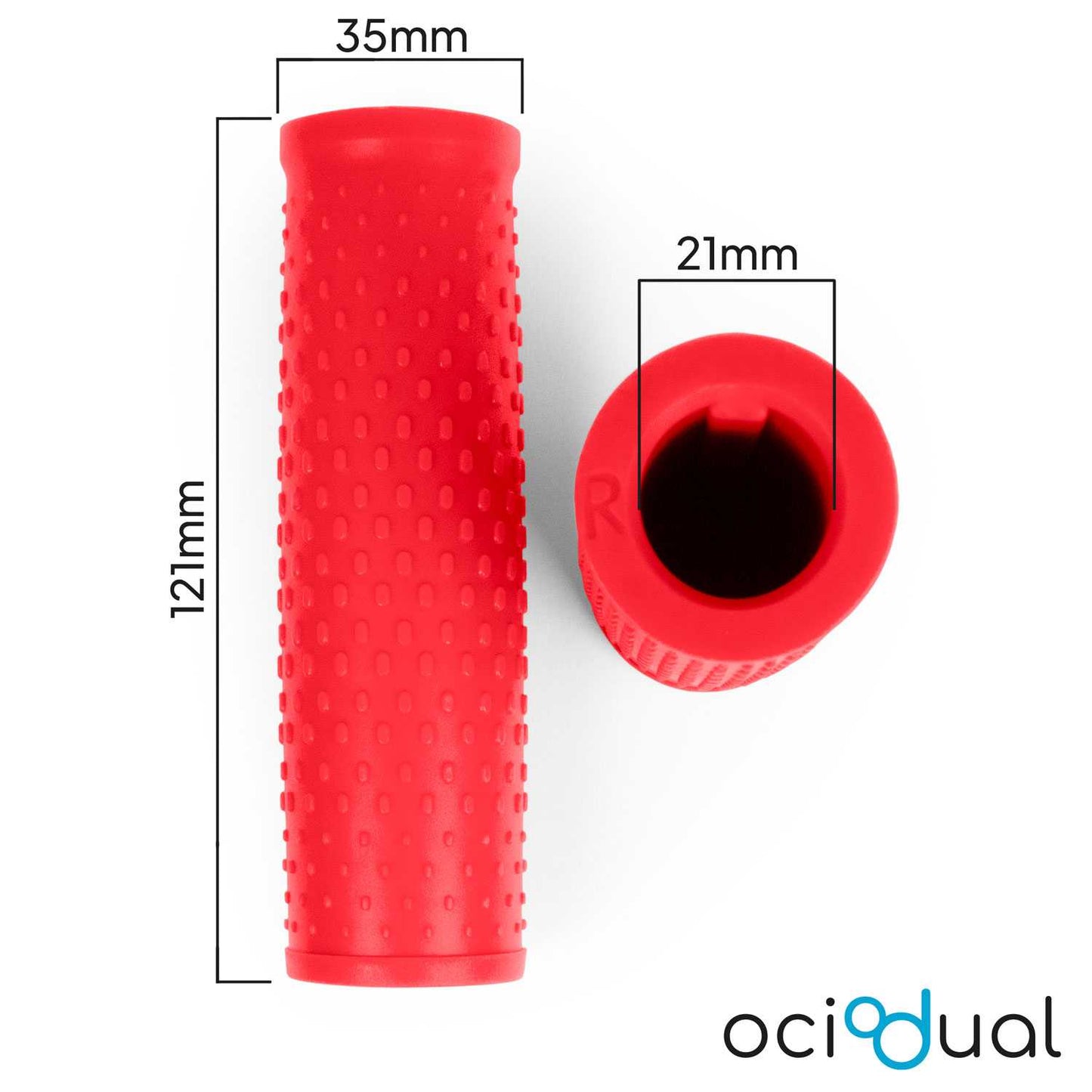 2x Empuñaduras de Goma para Manillar Patinete Eléctrico, Rojo, Compatible con Xiaomi 1S / M365 / Essential / Pro / Pro 2