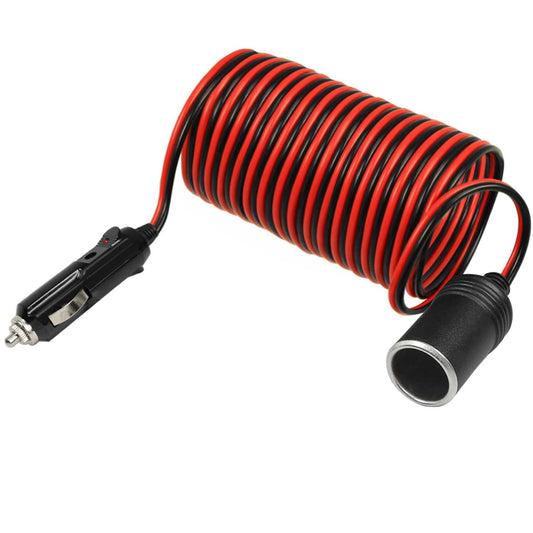 OcioDual Cable Mechero Coche de 5 Metros, Alargador Enchufe 12V, Extensor Mecheros, Accesorios Coche, 12V/24V 15A Cable