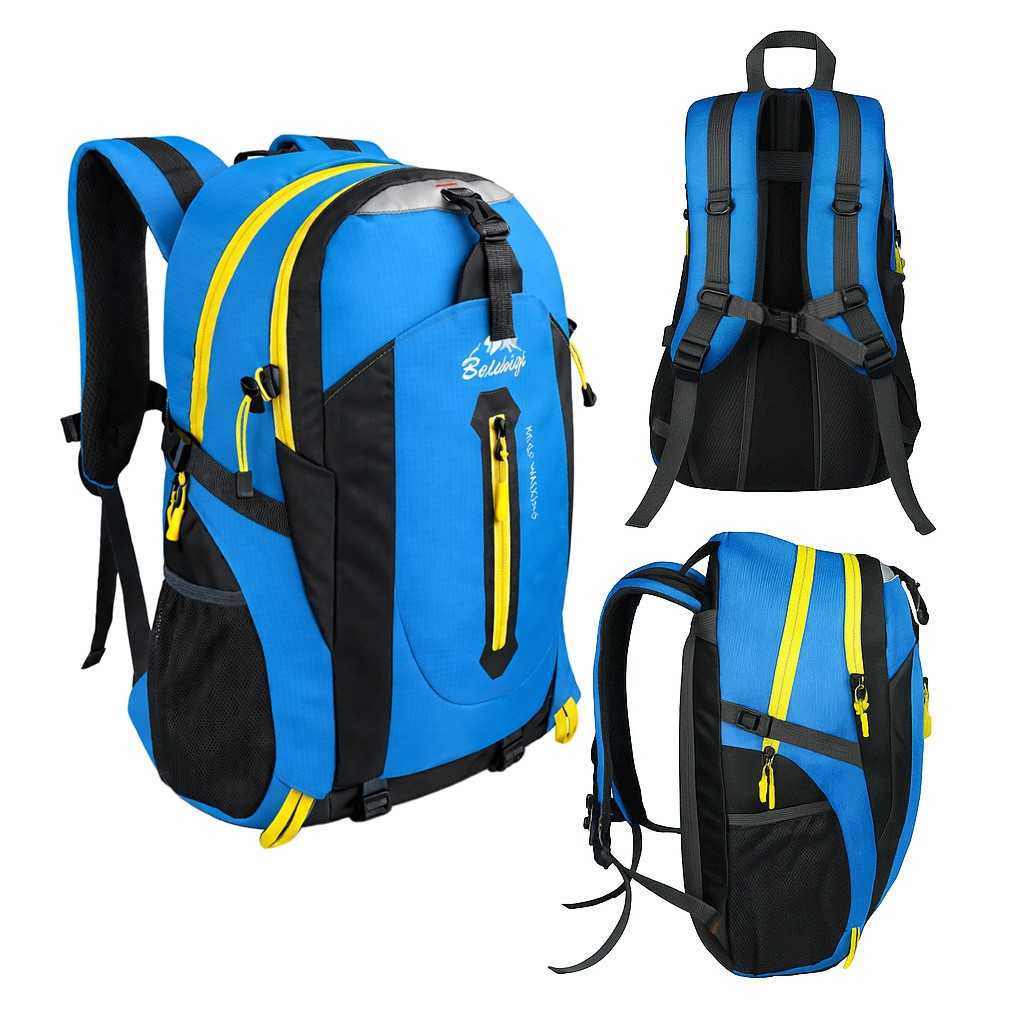 Mochila Senderismo 30L Azul Ligera Impermeable Mochila Viaje Supervivencia Plegable Mochila Mujer Camping Mochila Hombre