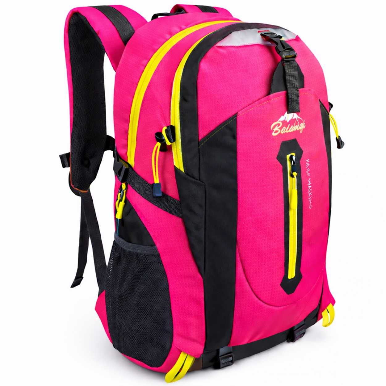 Mochila Senderismo 30L Rosa Ligera Impermeable Mochila Viaje Supervivencia Plegable Mochila Mujer Camping Mochila Hombre