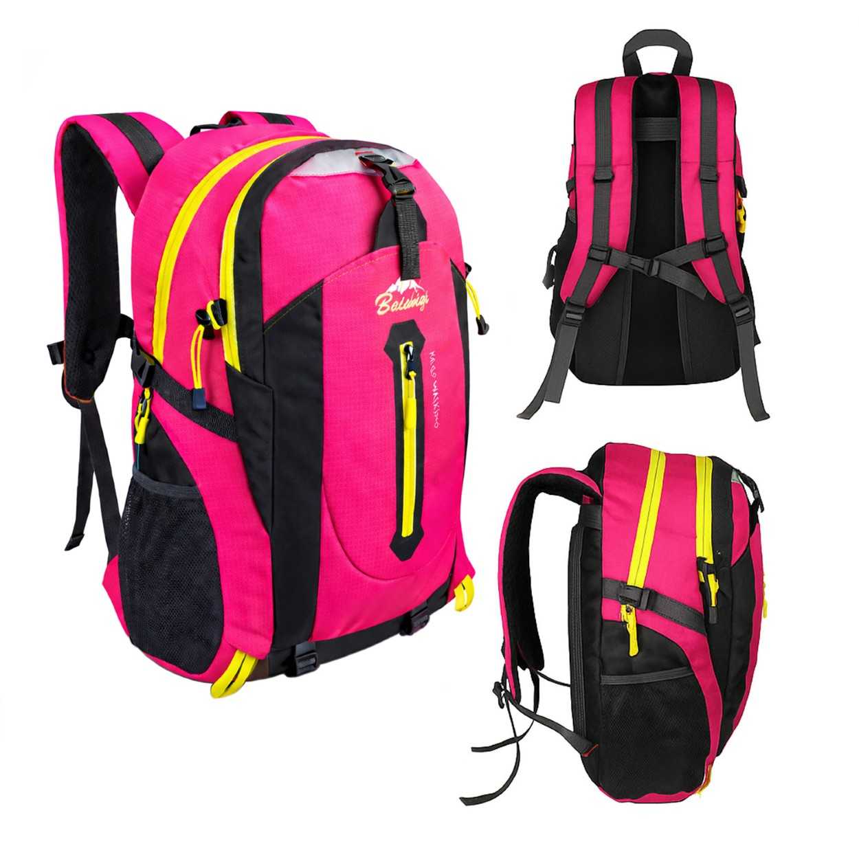 Mochila Senderismo 30L Rosa Ligera Impermeable Mochila Viaje Supervivencia Plegable Mochila Mujer Camping Mochila Hombre