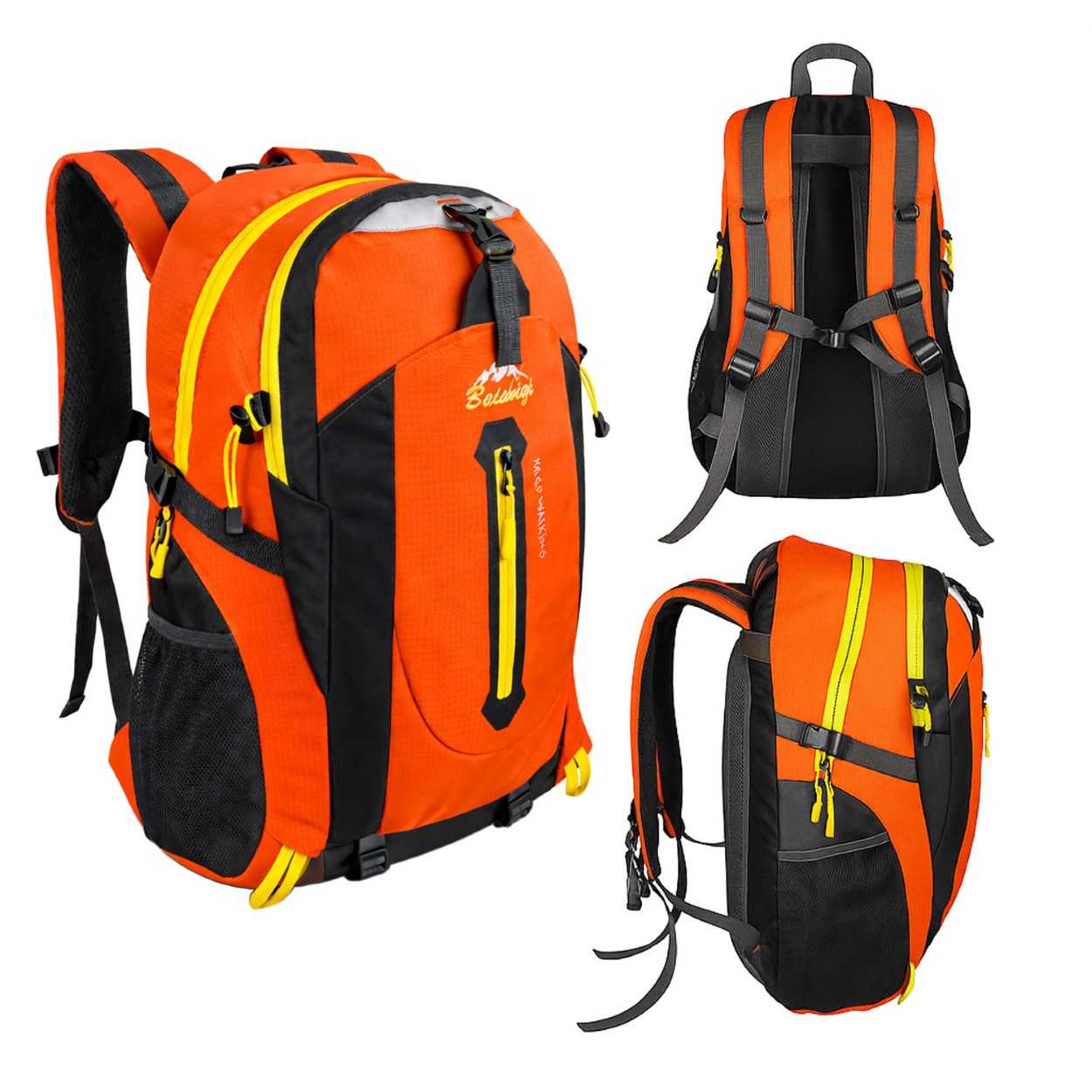 Mochila Senderismo 30L Naranja Ligera Impermeable Mochila Viaje Supervivencia Plegable Mochila Mujer Camping Mochila Hombre