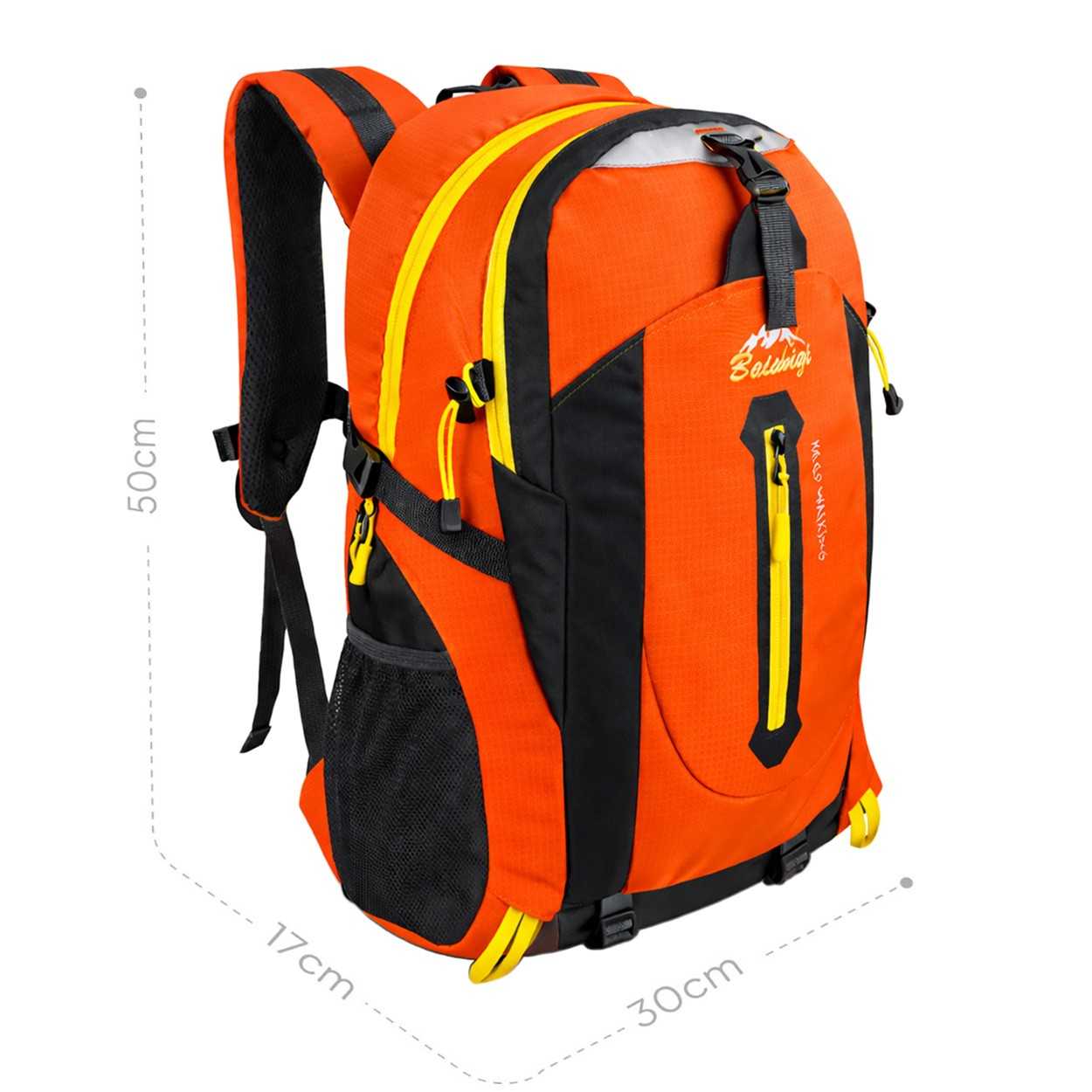 Mochila Senderismo 30L Naranja Ligera Impermeable Mochila Viaje Supervivencia Plegable Mochila Mujer Camping Mochila Hombre