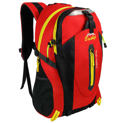 Mochila Senderismo 30L Rojo Ligera Impermeable Mochila Viaje Supervivencia Plegable Mochila Mujer Camping Mochila Hombre