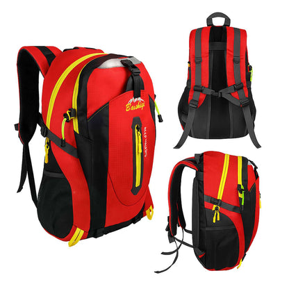 Mochila Senderismo 30L Rojo Ligera Impermeable Mochila Viaje Supervivencia Plegable Mochila Mujer Camping Mochila Hombre