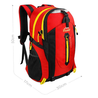 Mochila Senderismo 30L Rojo Ligera Impermeable Mochila Viaje Supervivencia Plegable Mochila Mujer Camping Mochila Hombre
