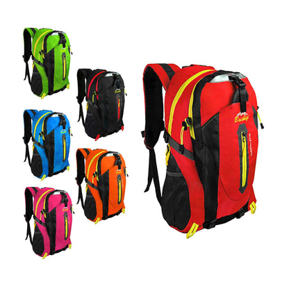 Mochila Senderismo 30L Rojo Ligera Impermeable Mochila Viaje Supervivencia Plegable Mochila Mujer Camping Mochila Hombre