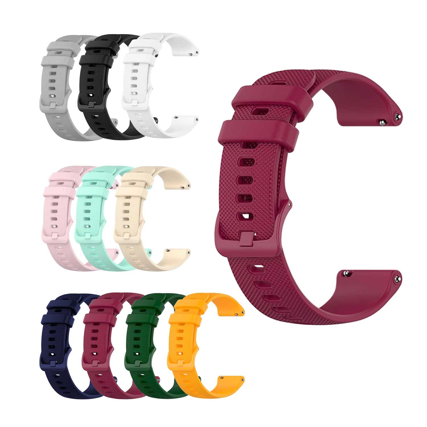 OcioDual 2 Piezas Correa Reloj 20mm, Correa Smartwatch, Liberación Rápida, Correas Reloj Inteligente, Recambios para Relojes