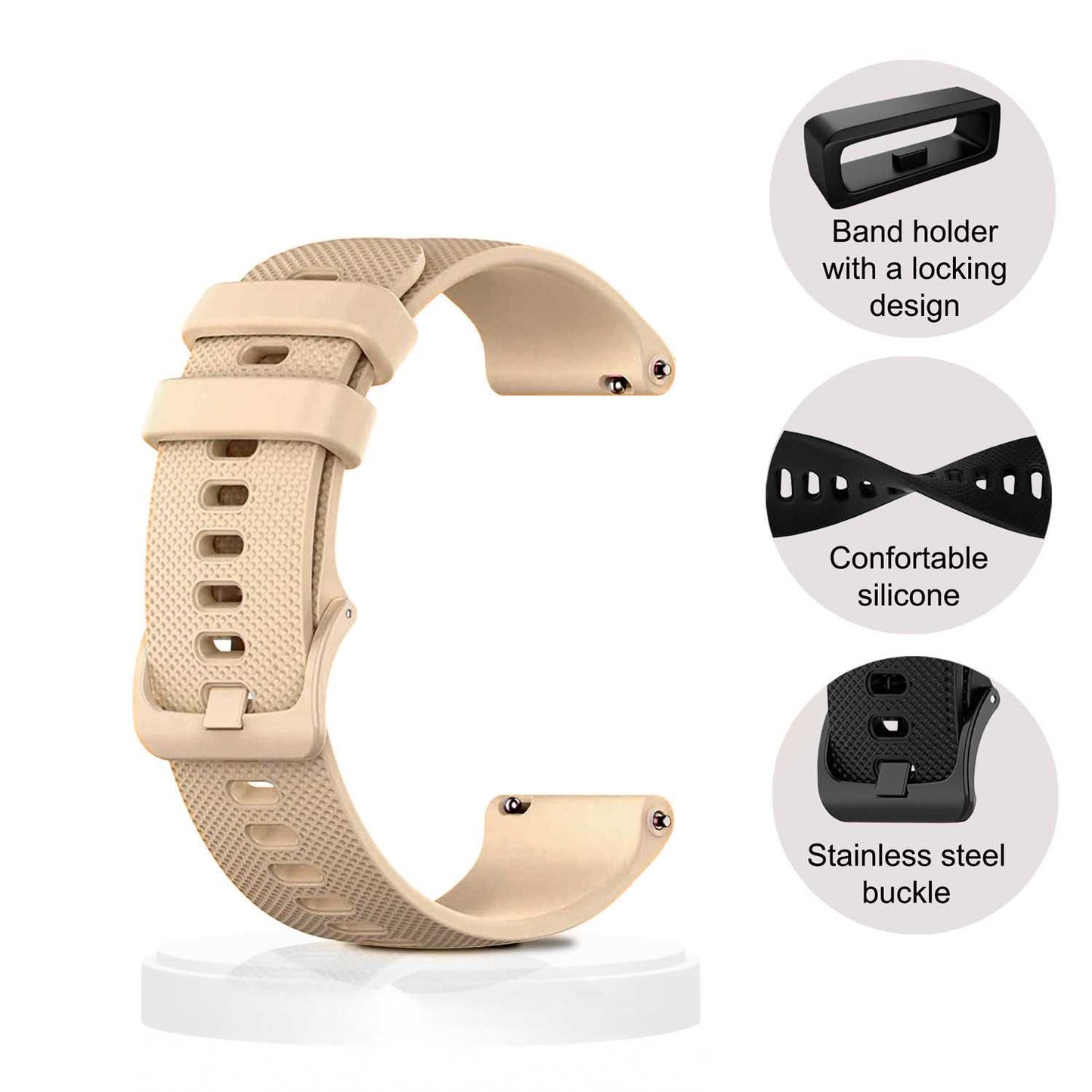 OcioDual 2 Piezas Correa Reloj 20mm, Correa Smartwatch, Liberación Rápida, Correas Reloj Inteligente, Recambios para Relojes