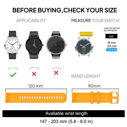 OcioDual 2 Piezas Correa Reloj 22mm, Correa Smartwatch, Liberación Rápida, Correas Reloj Inteligente, Recambios para Relojes