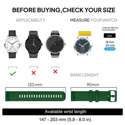 OcioDual 2 Piezas Correa Reloj 22mm, Correa Smartwatch, Liberación Rápida, Correas Reloj Inteligente, Recambios para Relojes