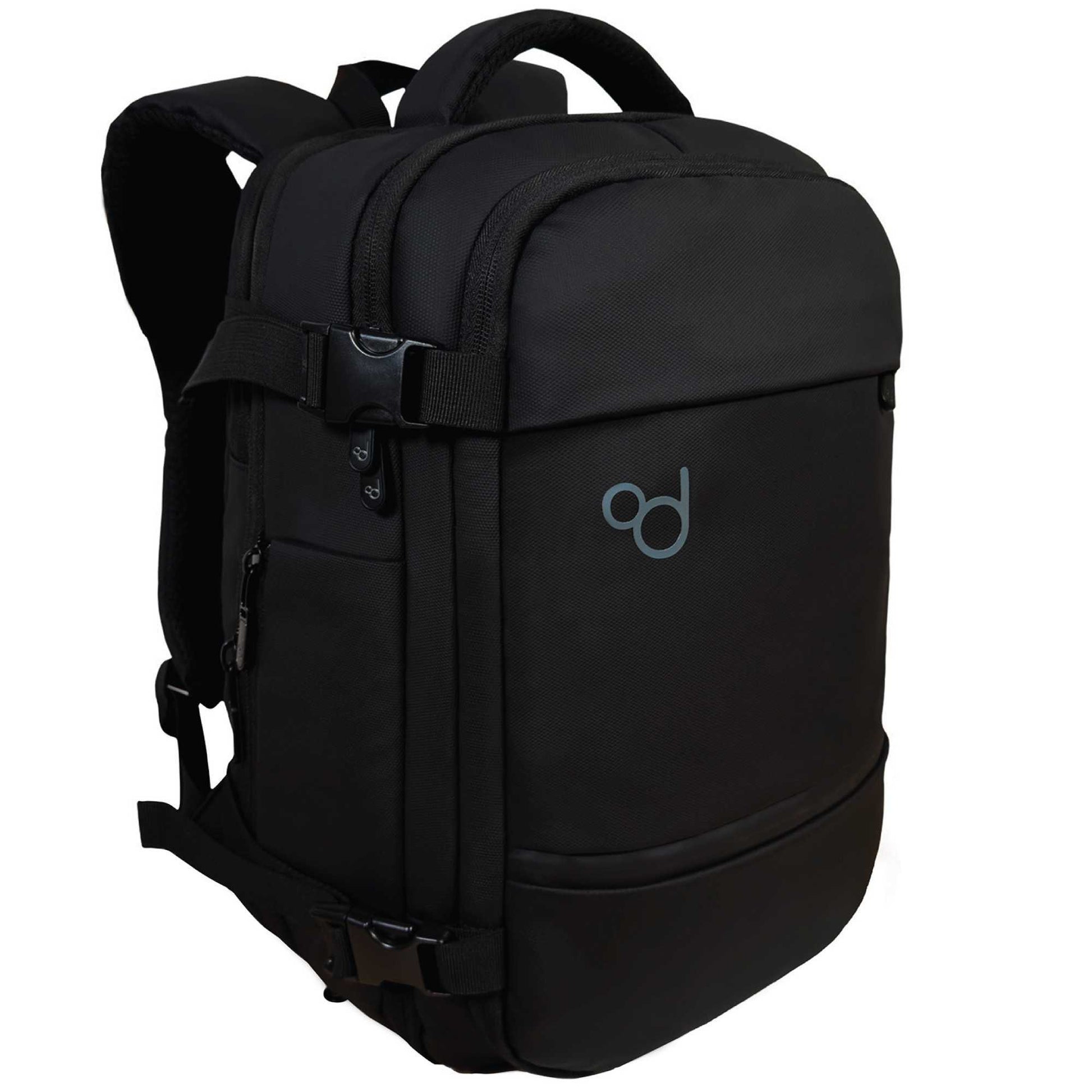 Mochila de Viaje Compacta y Expandible 40×30×17cm a 40×30×20cm, Ideal para Cabina, Apertura Tipo Maleta 180º
