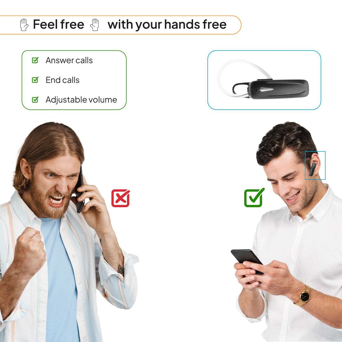 Auricular Universal Bluetooth con Manos Libres Headset Microfono para móvil PC