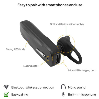 Auricular Universal Bluetooth con Manos Libres Headset Microfono para móvil PC
